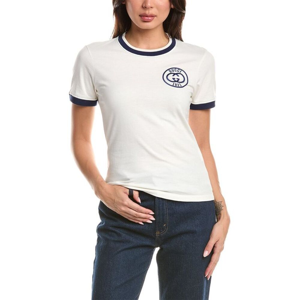 Gucci Womens  70S T-Shirt, Yellow